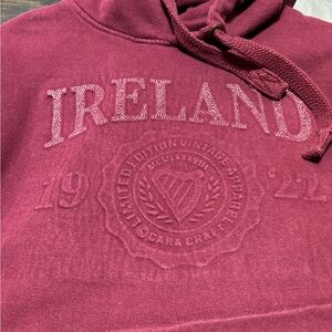 Ireland Vintage Maroon Hoodie XXLARGE